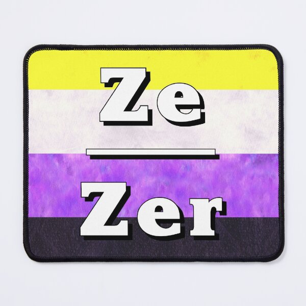 Item preview, Ze-Zir Pronouns: Non-Binary designed and sold by TigerTorreArt.