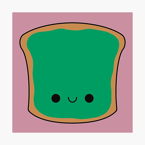 Item preview, Cute Kawaii Avocado Toast designed and sold by KawaiiByDice.