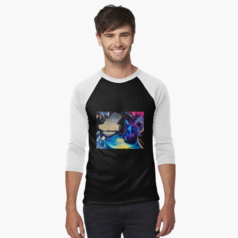 Item preview, Baseball ¾ Sleeve T-Shirt designed and sold by BlueStarseed.