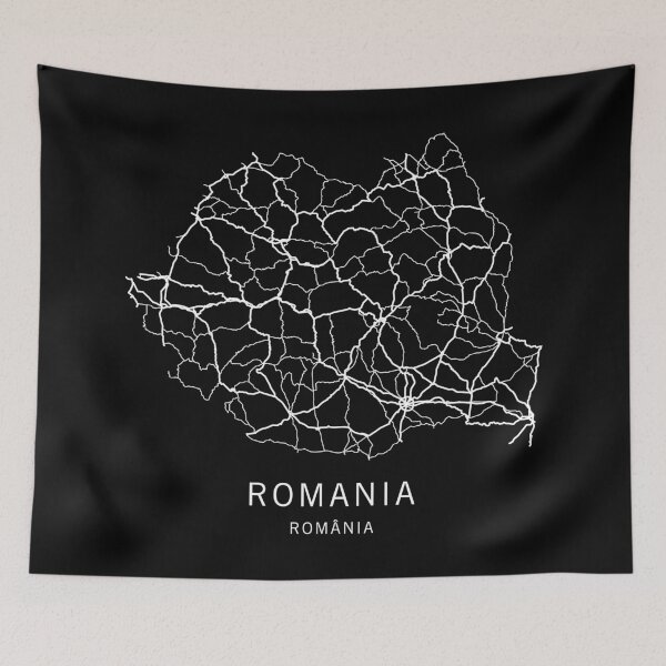 Item preview, Romania Road Map designed and sold by clarkstpress.