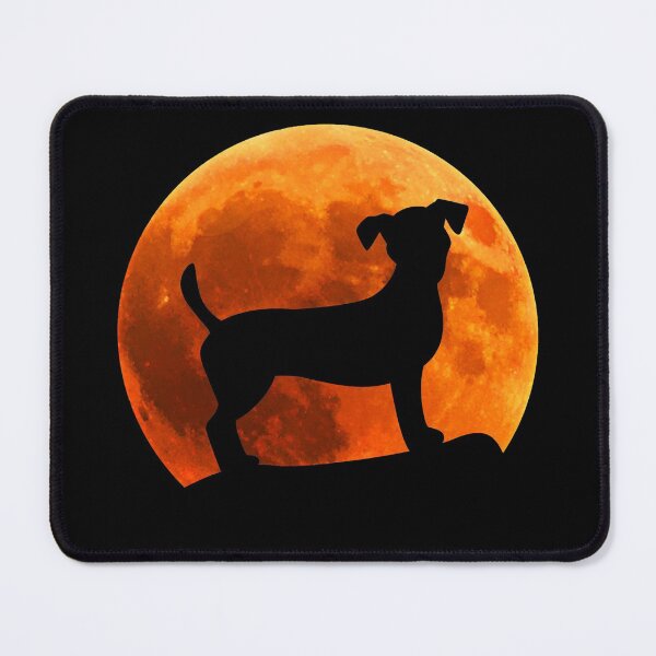 Item preview, jack russell terrier Dog Silhouette in moon gift designed and sold by alaechamlal.