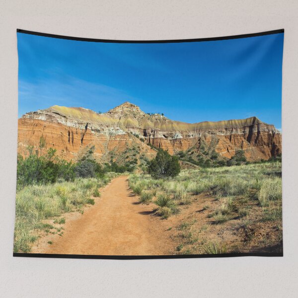 Item preview, Path and rock formations in Palo Duro Canyon State Park in the Texas panhandle designed and sold by OrcaNature.