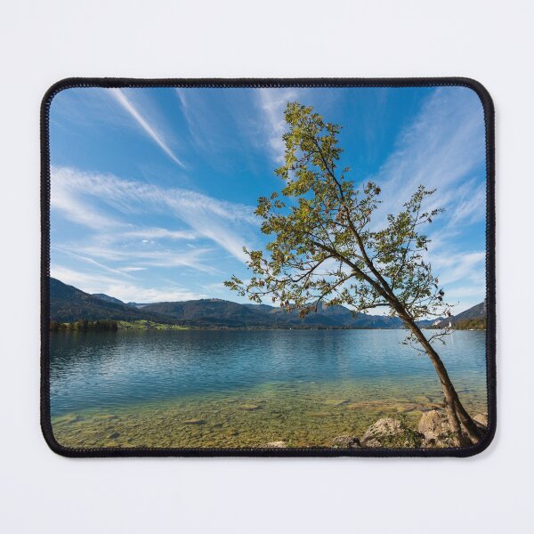 Item preview, Tree at the Wolfgangsee with clouds designed and sold by Lexpixelart.