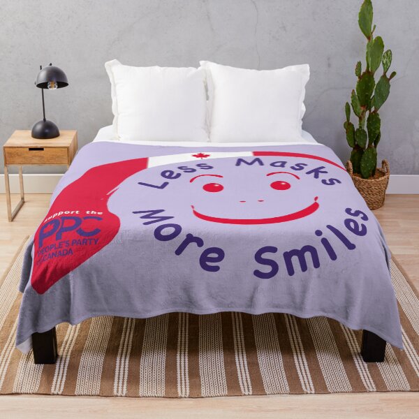 Item preview, Less Masks More Smiles - Support the People's Party of Canada designed and sold by crimsonbamboo.