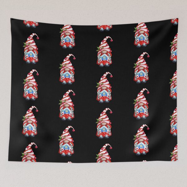 Item preview, Cute Funny Christmas Gnome Squad With A Christmas Home designed and sold by BuddyBoots.