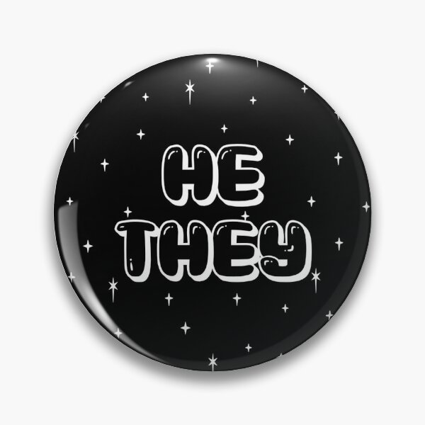Item preview, Galaxy He/They Pronouns  designed and sold by MoonMint.