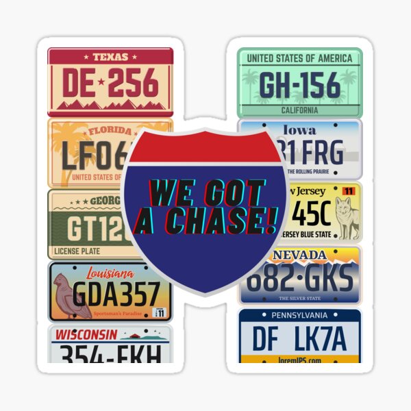 INTERSTATE CHASE Sticker