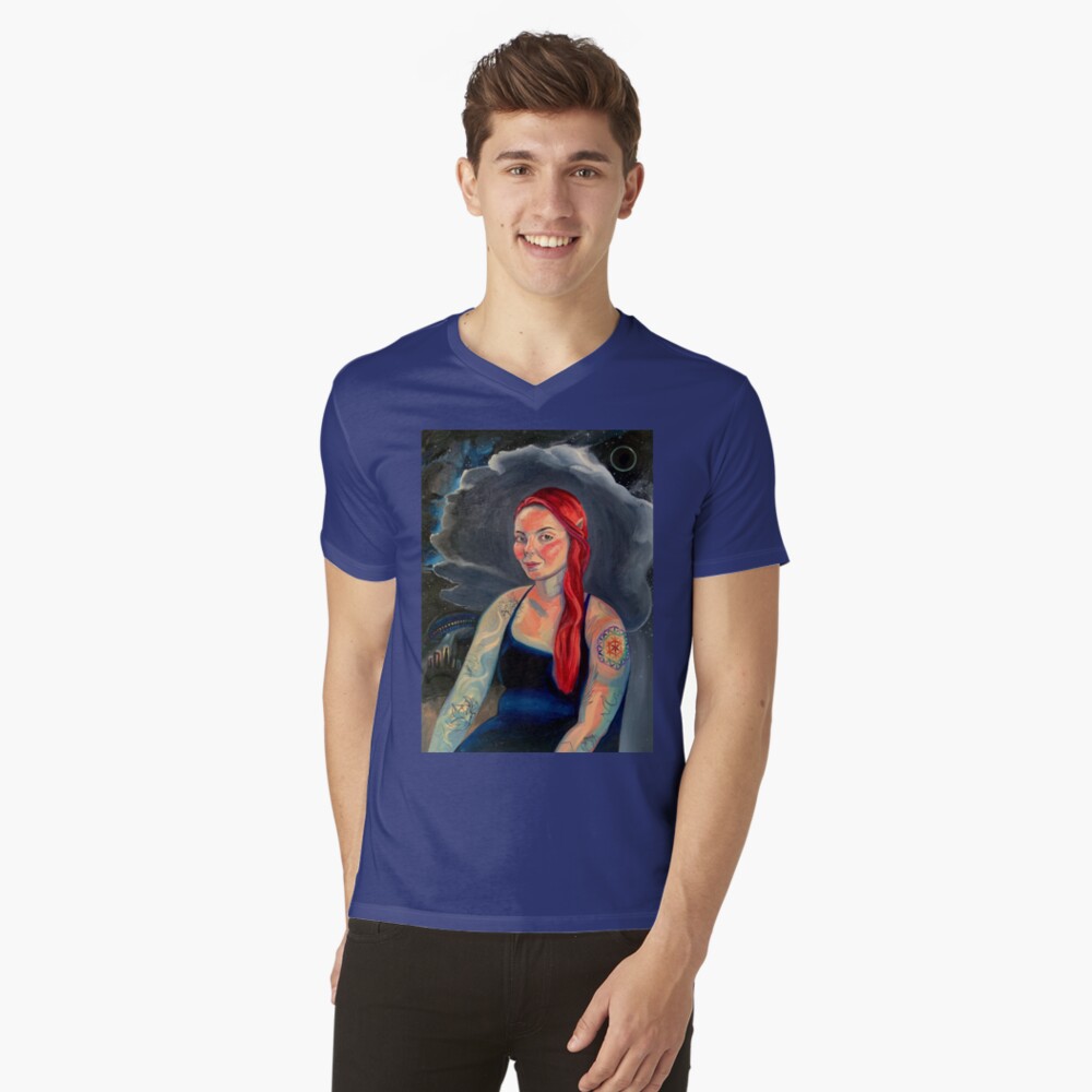 Item preview, V-Neck T-Shirt designed and sold by BlueStarseed.