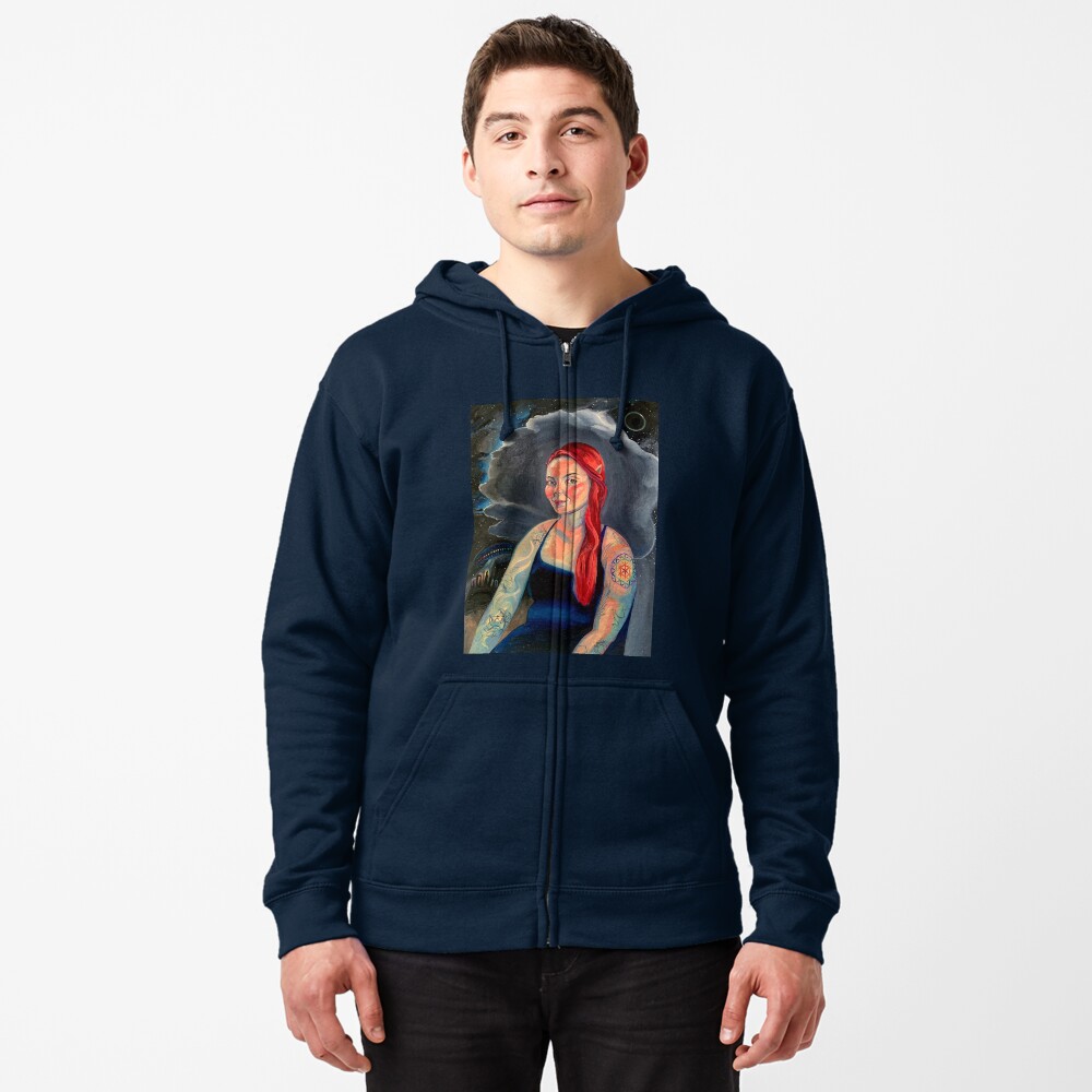 Item preview, Zipped Hoodie designed and sold by BlueStarseed.