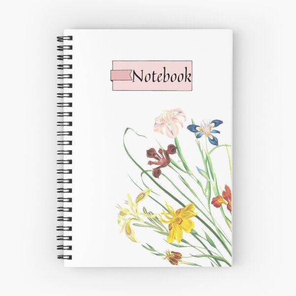 Item preview, floral spiral notebook designed and sold by SheryfaEl.