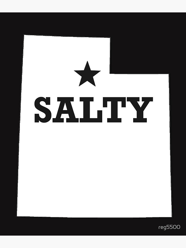 "Salty Utah Salt Lake City Logo SLC" Poster by reg5500 Redbubble