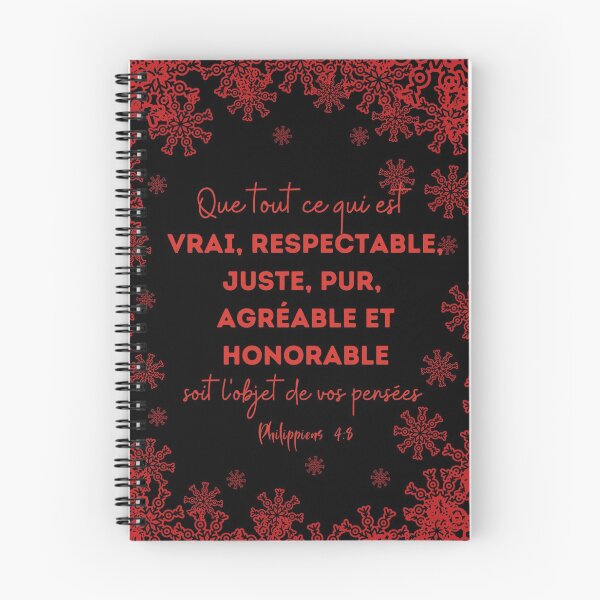 Item preview, Philippians 4: 8: Let whatever is true, respectable, just, pure, pleasant, and honorable be the object of your thoughts designed and sold by ParolesdeVie.