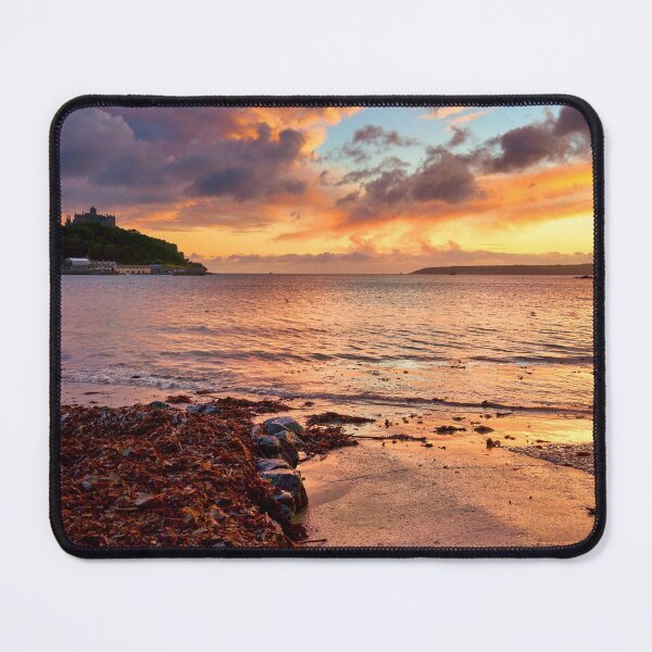 Item preview, Winter Sunset over St Michael's, Marazion, Cornwall designed and sold by VnGphoto.