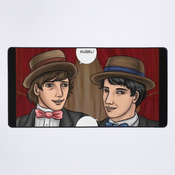 Litvak vs Galitizianer (with words) Desk Mat