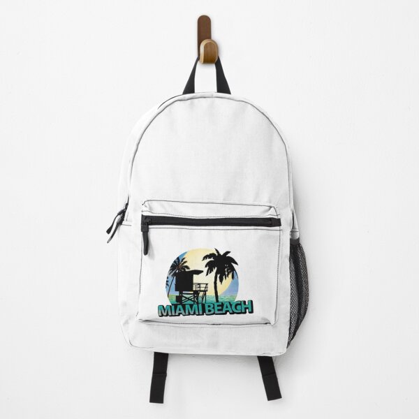 Item preview, Miami Beach Beach Sunset Palm Tree Sea Ocean Sunset Illustration Art Design designed and sold by jmc-aas.