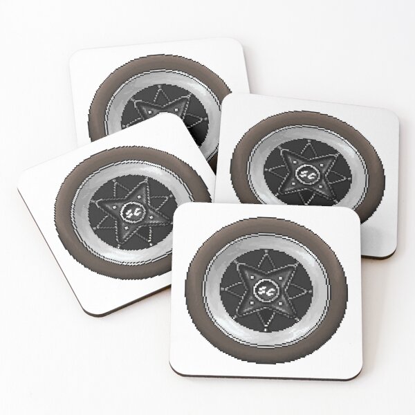 Item preview, Black Eight Point Star Wheel designed and sold by SChinchilla.