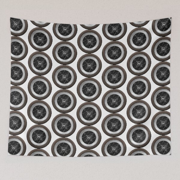 Item preview, Black Eight Point Star Wheel designed and sold by SChinchilla.
