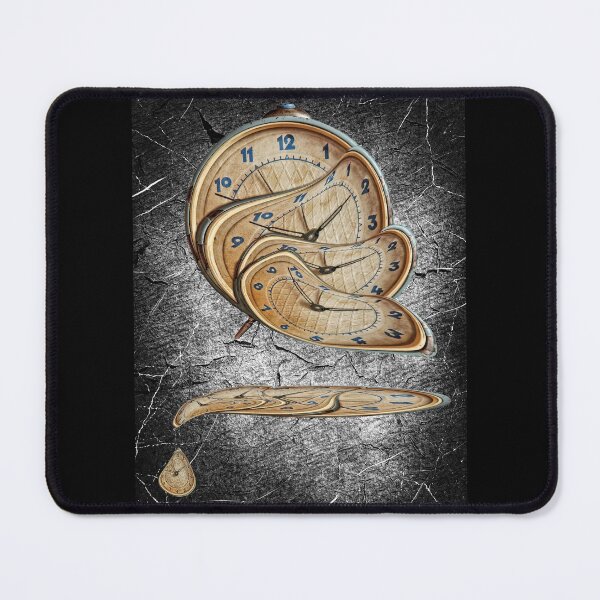 Item preview, Surreal Alarm clock transforming and thawing on grunge background. designed and sold by IaroslavB.