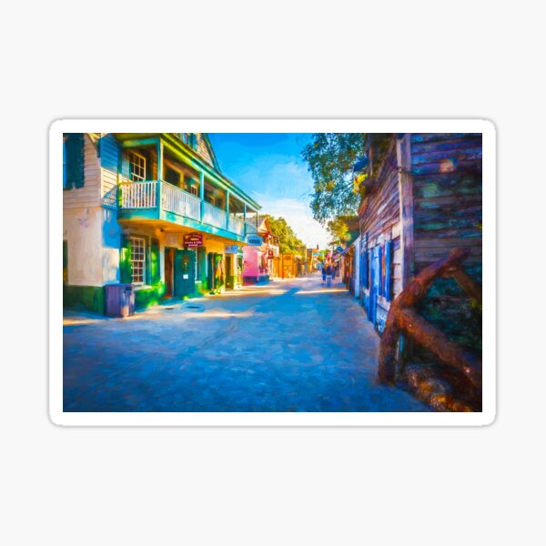 Aperçu de l'œuvre Rue St George St Augustine en Floride  créée et vendue par RichFrancoCars.