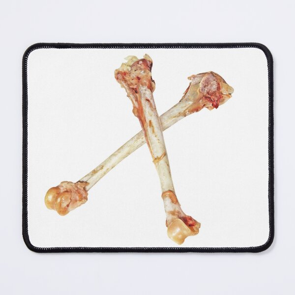 Item preview, Two crossed picked chicken bones on white. designed and sold by IaroslavB.
