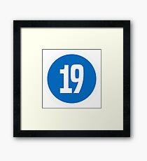 19 Framed Print