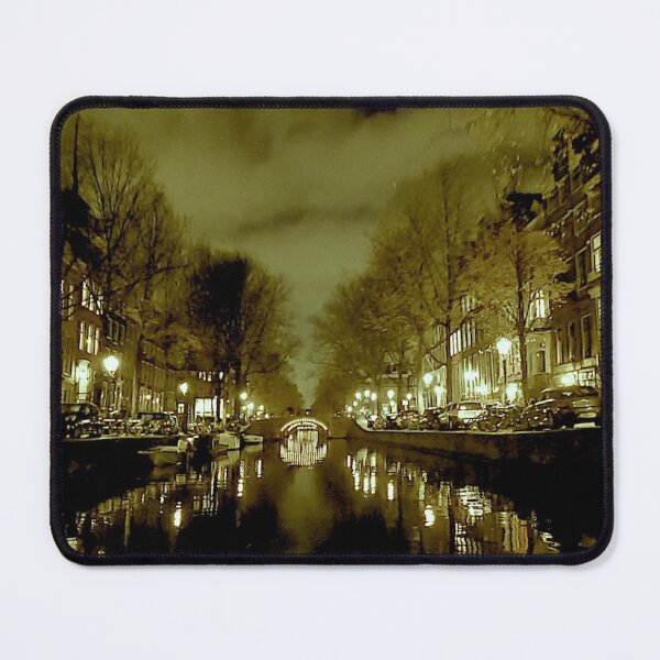 Item preview, Amsterdam canal houses at night. designed and sold by Noel Ali ⭐⭐⭐⭐⭐.