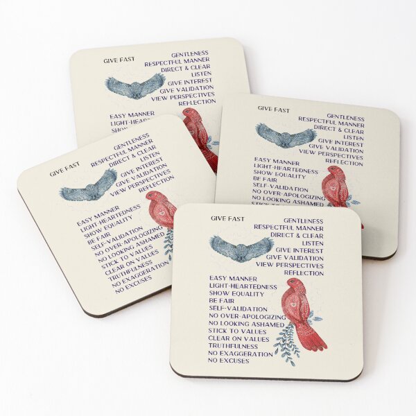 Item preview, Interpersonal Effectiveness: GIVE FAST. Wise Mind, Walking the Middle Path designed and sold by Orianah.