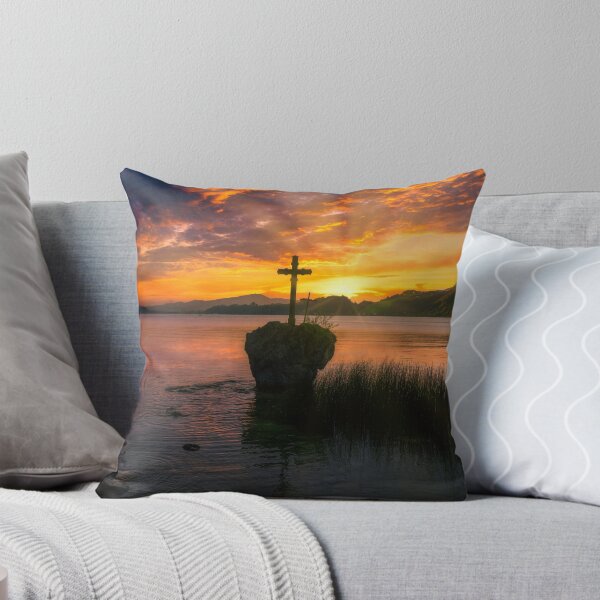 Item preview, Kreuzstein Mondsee at sunset designed and sold by Lexpixelart.