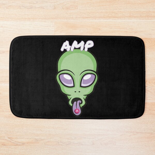 Item preview, AMP Alien Crypto Cryptocurrency UFO Space Moon designed and sold by Bitcoin-Fashion.