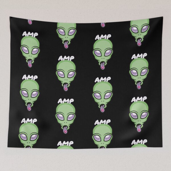 Item preview, AMP Alien Crypto Cryptocurrency UFO Space Moon designed and sold by Bitcoin-Fashion.