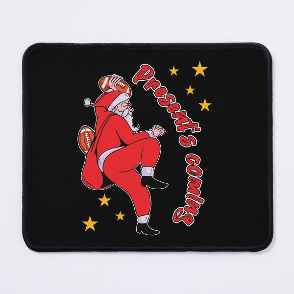Item preview, Santa Clause throws football designed and sold by Shirt-Scheune.