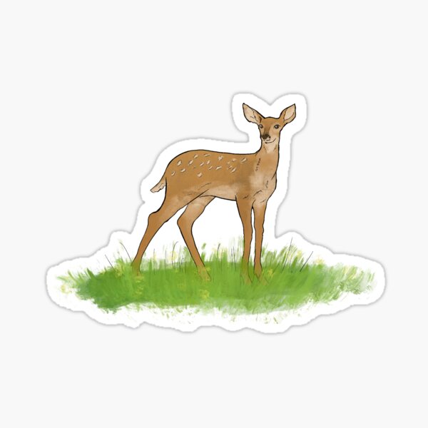 Cute deer cottagecore Sticker