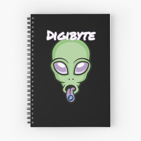Item preview, Digibyte DGB Alien Crypto Cryptocurrency UFO Space Moon designed and sold by Bitcoin-Fashion.