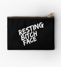 Resting Bitch Face Zipper Pouch