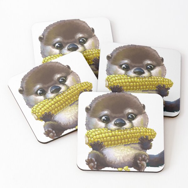 Item preview, Otter and corn designed and sold by Niti-Niti.