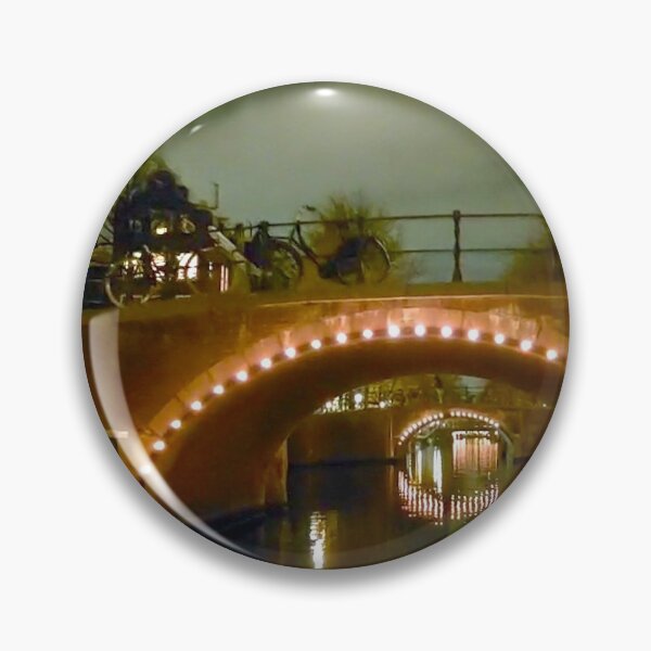 Item preview, Amsterdam canal scene at night. designed and sold by Noel Ali ⭐⭐⭐⭐⭐.