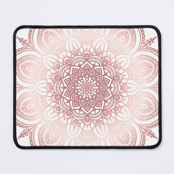 Item preview, Rose gold floral mandala designed and sold by felinefeelings.