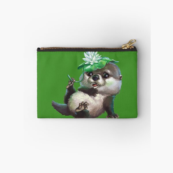Item preview, Otter with a water lily designed and sold by Niti-Niti.