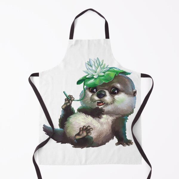 Item preview, Otter with a water lily designed and sold by Niti-Niti.