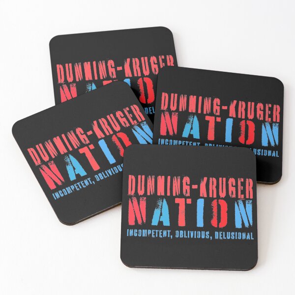 Item preview, Dunning-Kruger nation, delusional, incompetent, oblivious designed and sold by jdtees.