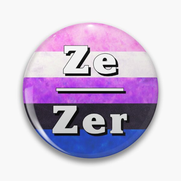 Item preview, Ze-Zir Pronouns: Genderfluid designed and sold by TigerTorreArt.