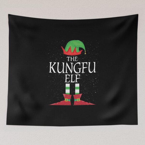 Aperçu de l'œuvre Kungfu Elf Family Matching Christmas Group Funny Gift créée et vendue par Teejamson.