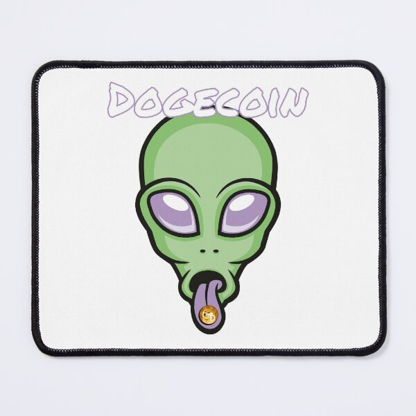 Item preview, Dogecoin DOGE Alien Crypto Cryptocurrency UFO Space Moon designed and sold by Bitcoin-Fashion.