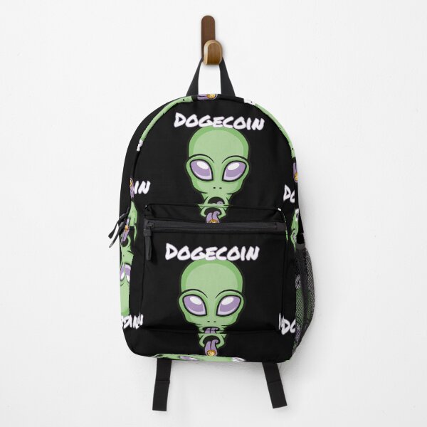 Item preview, Dogecoin DOGE Alien Crypto Cryptocurrency UFO Space Moon designed and sold by Bitcoin-Fashion.