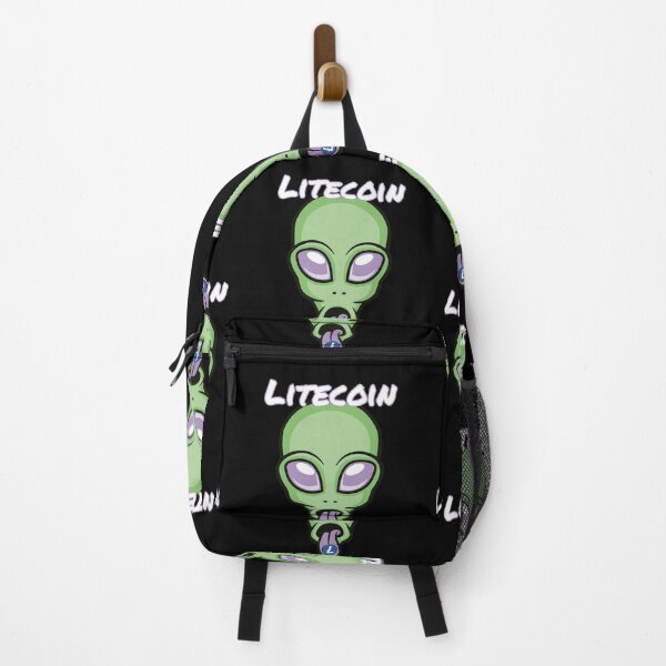 Item preview, Litecoin LTC Alien Crypto Cryptocurrency UFO Space Moon designed and sold by Bitcoin-Fashion.