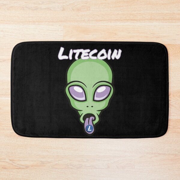 Item preview, Litecoin LTC Alien Crypto Cryptocurrency UFO Space Moon designed and sold by Bitcoin-Fashion.