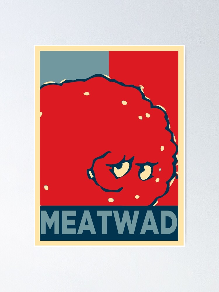 Aperçu 1 sur 3. Poster avec l'œuvre MEATWAD créée et vendue par uselessorder.