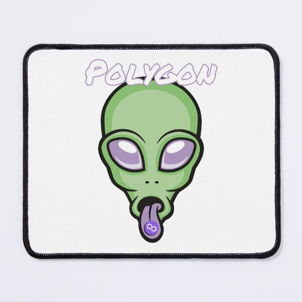 Item preview, Polygon MATIC Alien Crypto Cryptocurrency UFO Space Moon designed and sold by Bitcoin-Fashion.