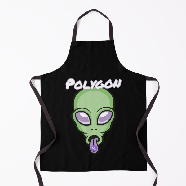 Item preview, Polygon MATIC Alien Crypto Cryptocurrency UFO Space Moon designed and sold by Bitcoin-Fashion.