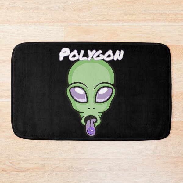 Item preview, Polygon MATIC Alien Crypto Cryptocurrency UFO Space Moon designed and sold by Bitcoin-Fashion.